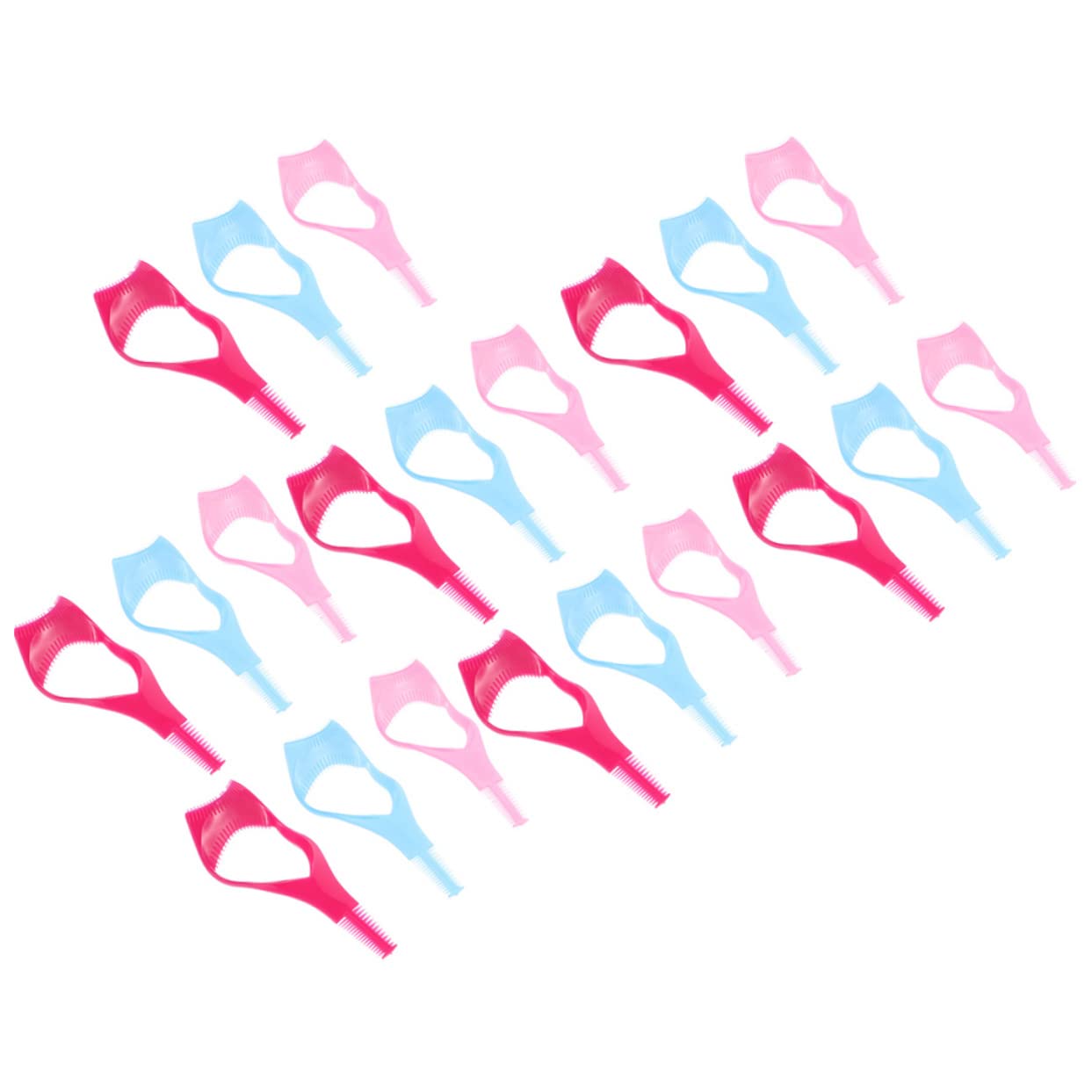 FOMIYES 21pcs 3-in-1 Eyelash Kit - False Eyelash Applicator, Eyelash Curler, Separator & Mascara Guard - Portable Plastic Eyelash Tools for Professional & Home Use - Perfect for Salon, Makeup Artists & DIY Beauty Care