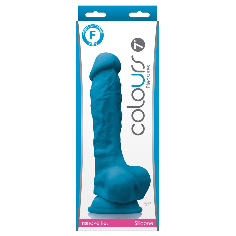 Colours Pleasures 7 Inch Firm Dildo - Realistic Silicone Adult Toy for Solo Play & Couples Intimacy