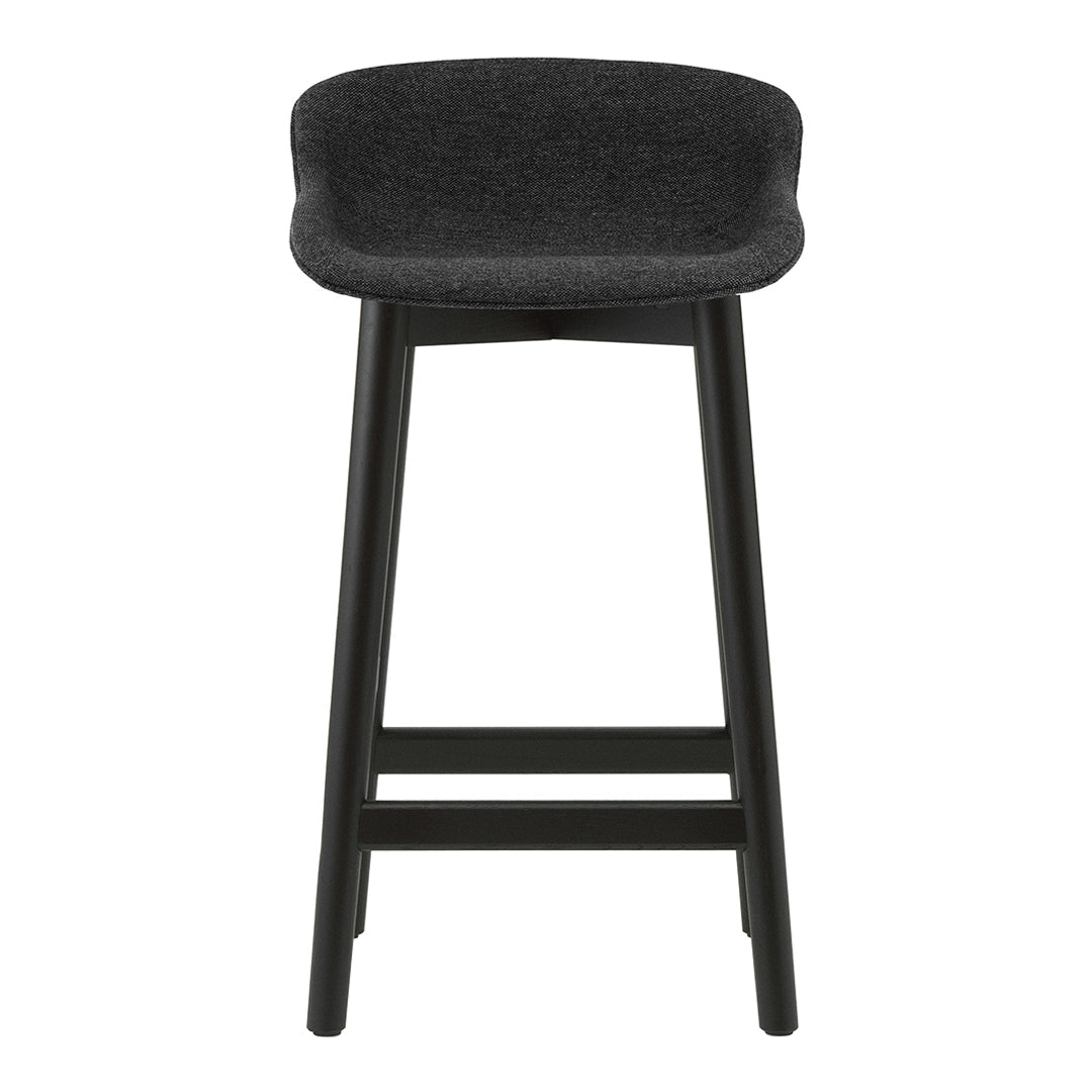 Premium Hyg Counter Stool with Full Upholstered Seat & Sturdy Wood Base - Perfect for Kitchen Islands, Breakfast Bars & Home Decor