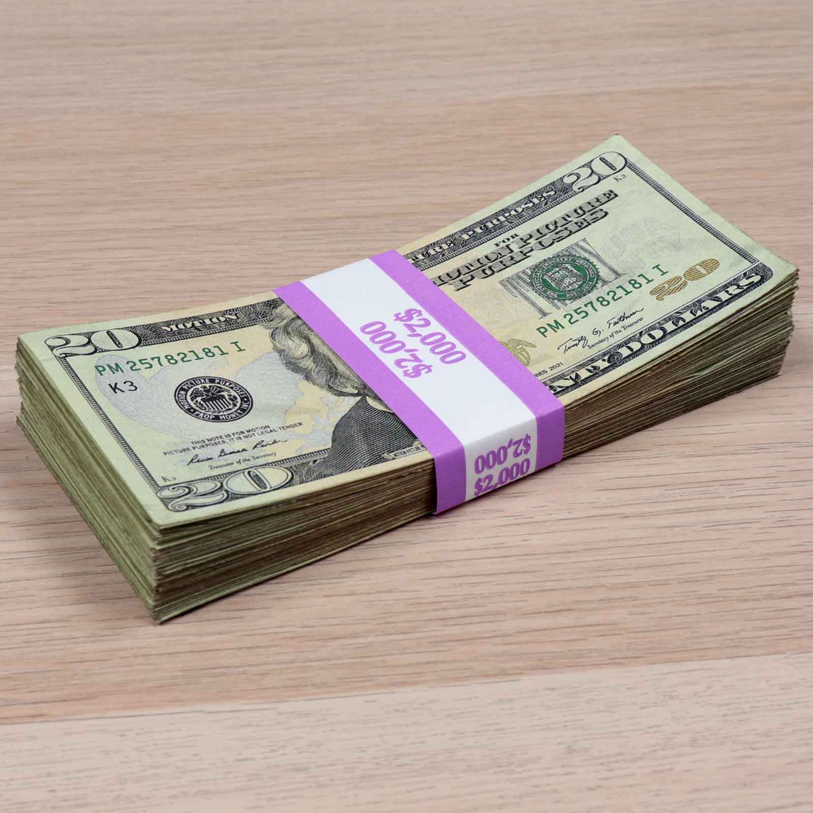 $10,000 RealAged™ Full Print New Series Bundle - Authentic Prop Money for Movies, TV Shows, and Educational Use