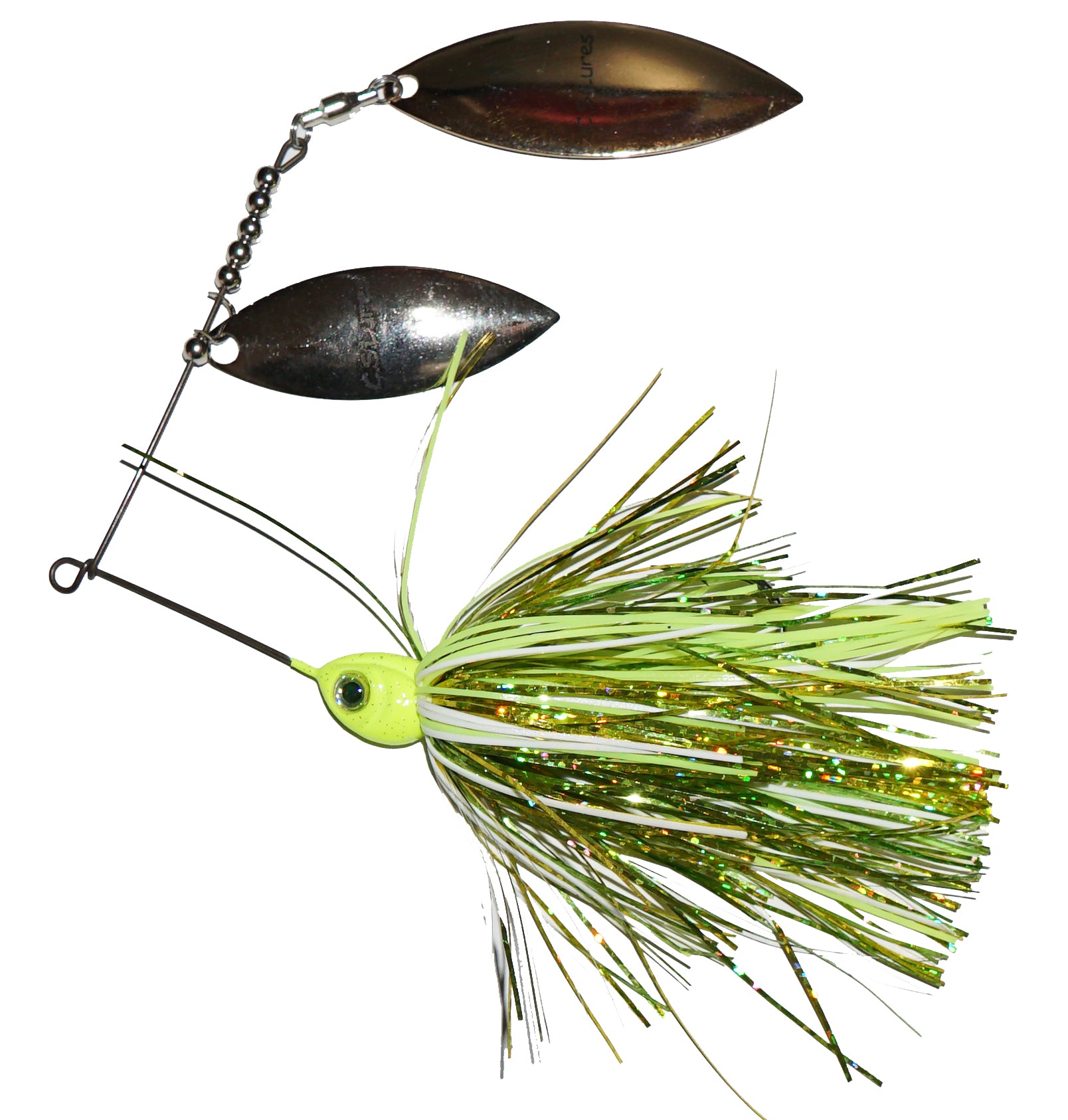 C.S. Lures 3/8oz Double Willow Spinnerbait - Bass Fishing Lure for Freshwater & Saltwater - Perfect for Casting, Trolling, and Shore Fishing