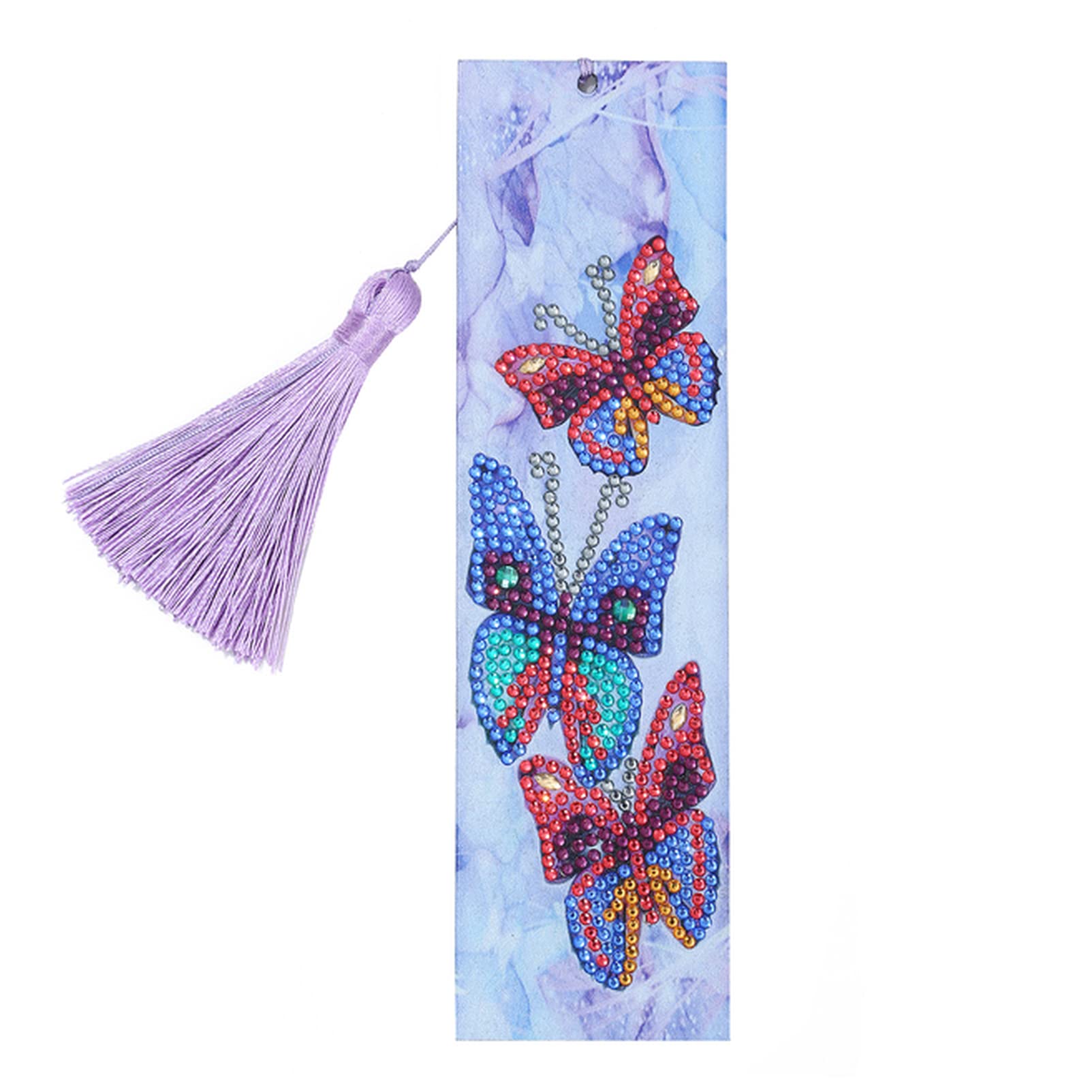 Diamond Painting Bookmark Kit - Magnetic Bookmark for Adults, DIY Cross Stitch Embroidery Craft Set (21x6cm, White) - Perfect for Reading, Scrapbooking & Gift Giving