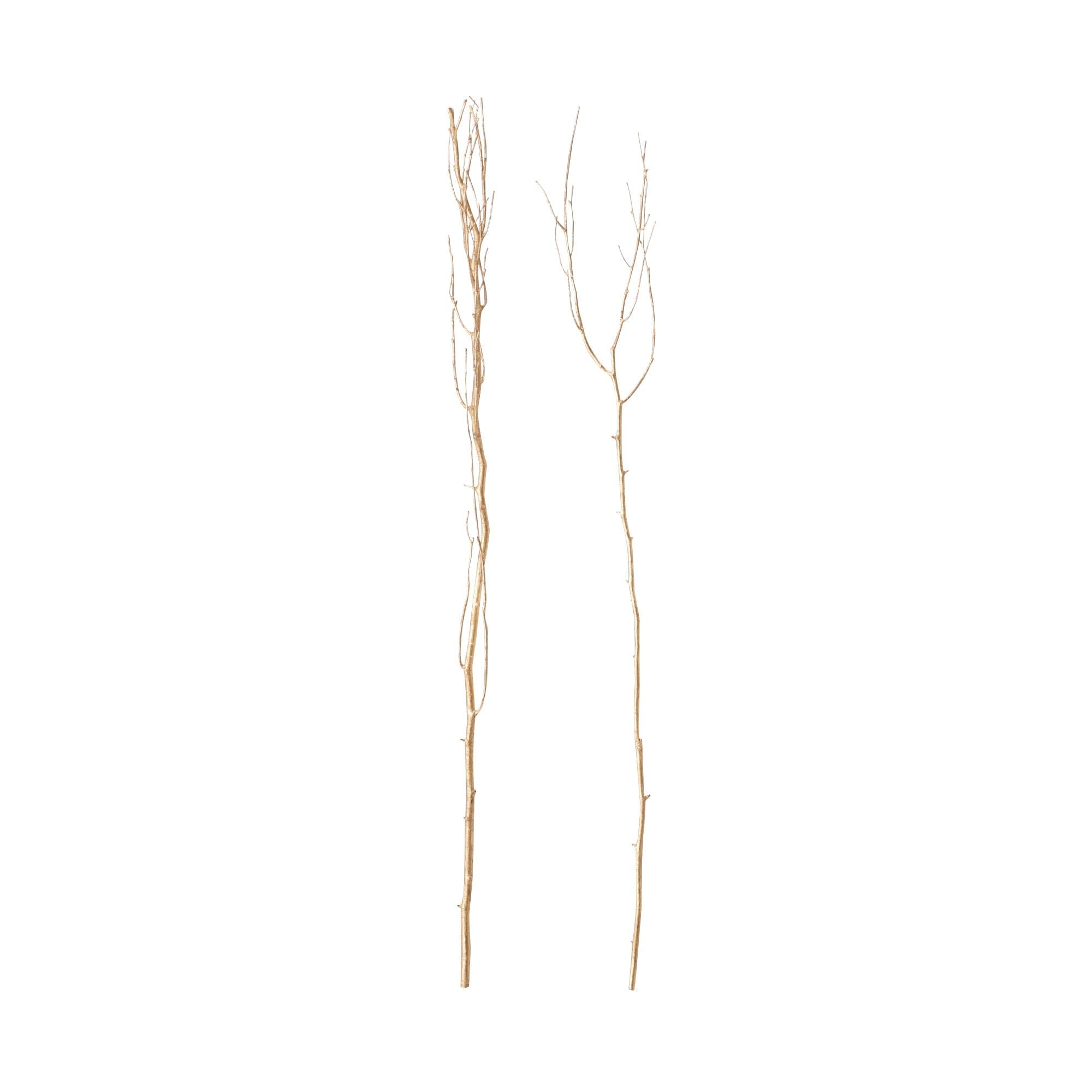 2Pcs Golden Artificial Plant Branches - Elegant Home Decor for Living Room, Bedroom, Wedding & Office Decorations