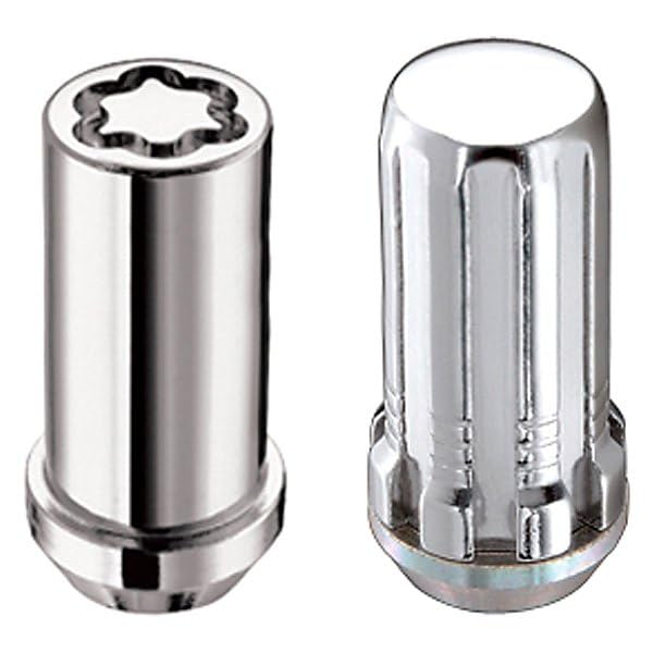 McGard 65630 Chrome SplineDrive 6 Lug Wheel Installation Kit - 20 Lug Nuts, Installation Tool, 4 Wheel Locks with Key & Storage Pouch (M14 x 1.5 Thread Size) - Perfect for Truck, SUV & Off-Road Vehicle Wheel Security
