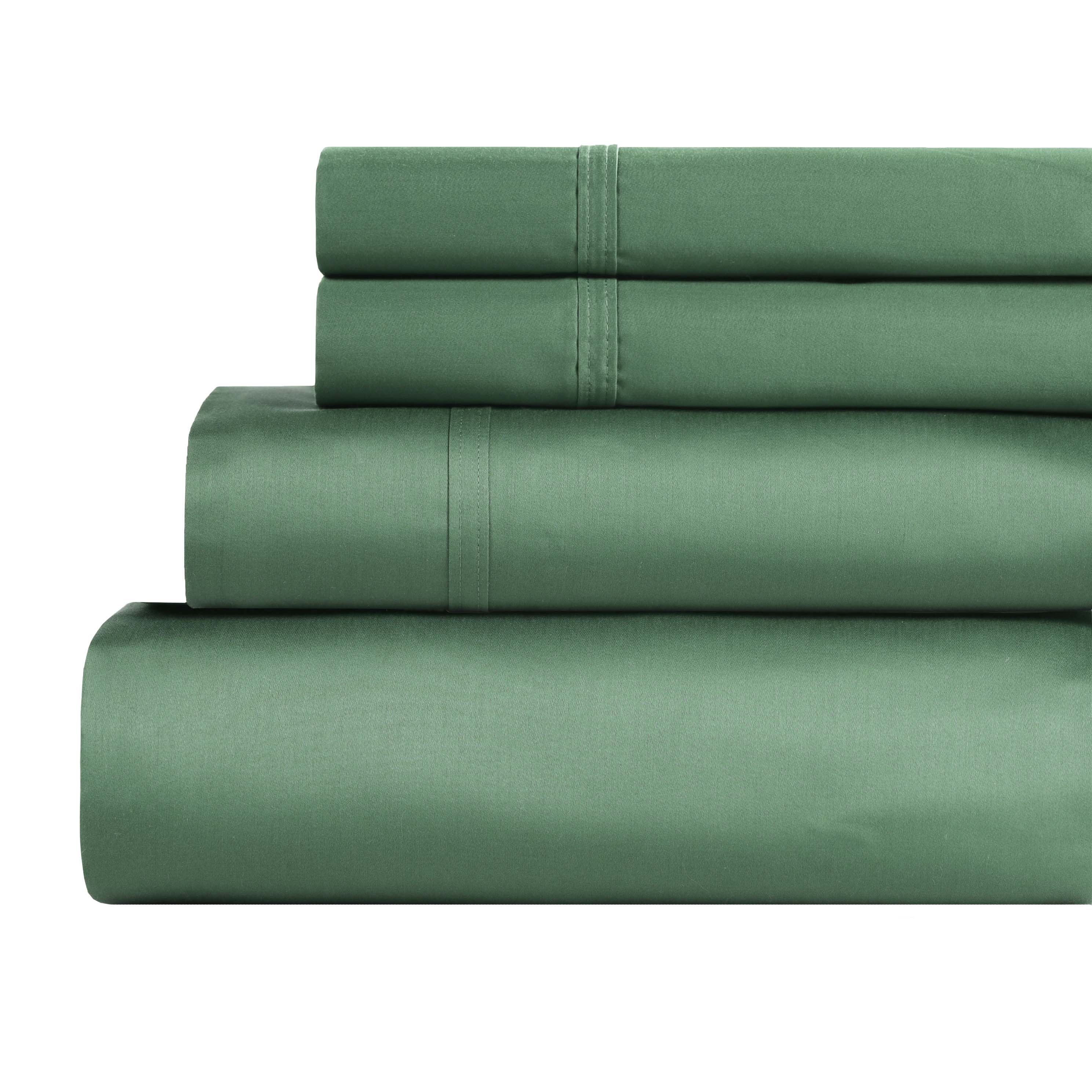 Premium 850 Thread Count 100% Cotton Solid Color Bed Sheet Set - Ultra Soft & Breathable for Comfortable Sleep - Perfect for Master Bedroom, Guest Room & Luxury Hotels
