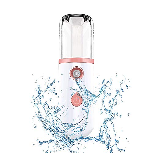 Portable 30ml Nano Mist Sprayer - USB Rechargeable Facial Steamer for Hydration | Perfect for Travel, Office, Home & Outdoor Use | Great Gift for Women & Skincare Lovers