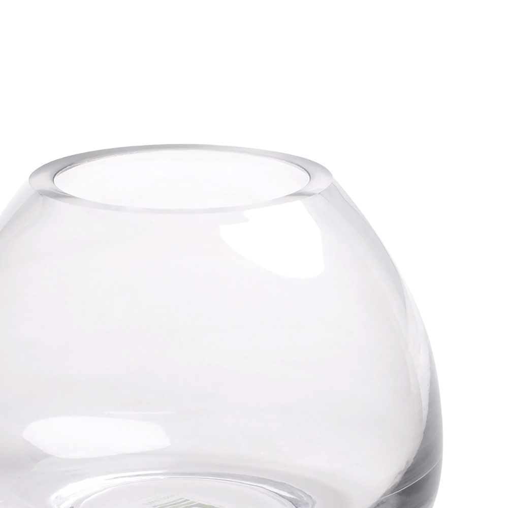 George Glass Clear Bud Vase for Flowers - Small Glass Vase for Single Stem Roses, Wedding Centerpieces, Table Decor, and Home Decoration