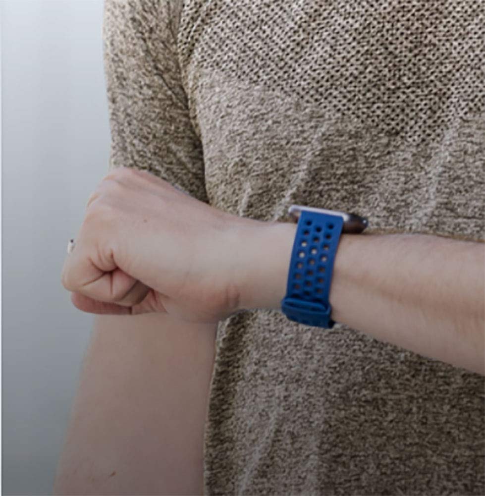 Breathable Sport Bands Compatible with Fitbit Versa 2/Versa/Versa Lite - Replacement Wristbands for Women & Men (Small/Large) | Perfect for Running, Gym Workouts & Daily Fitness Tracking
