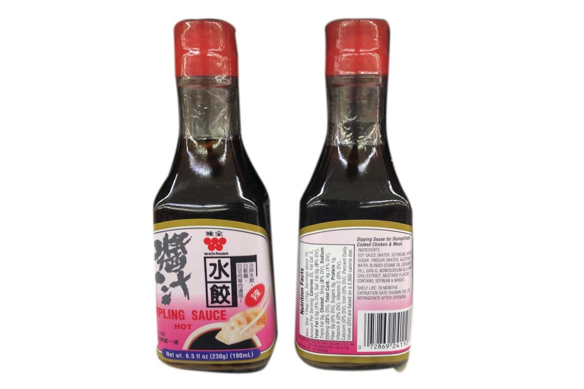 WeiChuan Dumpling Dipping Sauce - Authentic Chinese Flavor (6.5 fl oz) - Perfect for Dumplings, Potstickers, Spring Rolls & Asian Cuisine