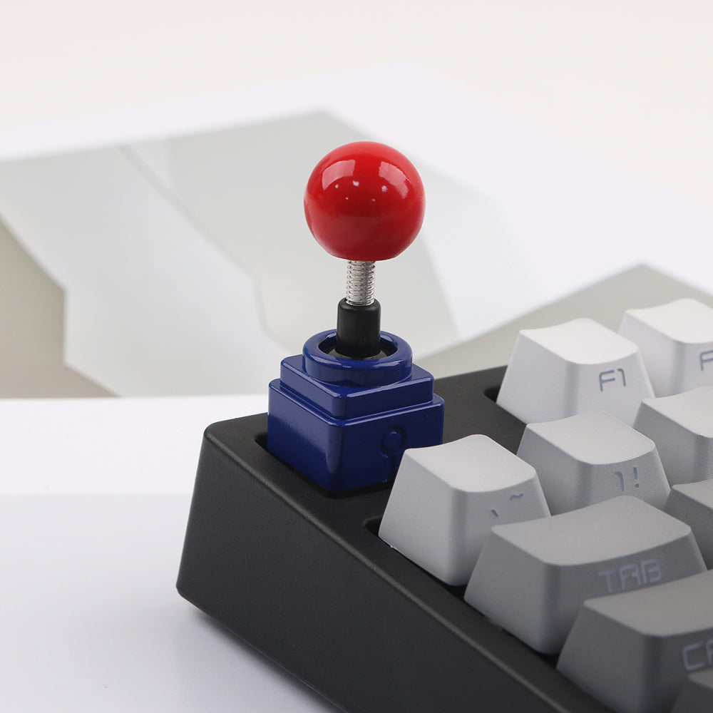 Custom DIY Retro Metal Joystick Keycaps - Classic Gaming Mechanical Keyboard Accessories for PC, Mac, Laptop (Perfect Gift for Gamers & Keyboard Enthusiasts) - Enhance Your Gaming Setup & Typing Experience