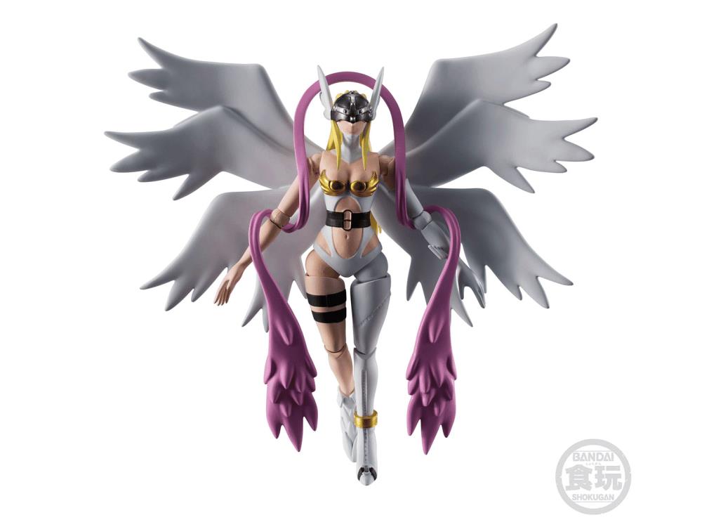 Bandai Digimon Adventure Angewomon SHODO Vol.1 Action Figure - Collectible Anime Toy for Kids & Adults, Perfect for Display & Play