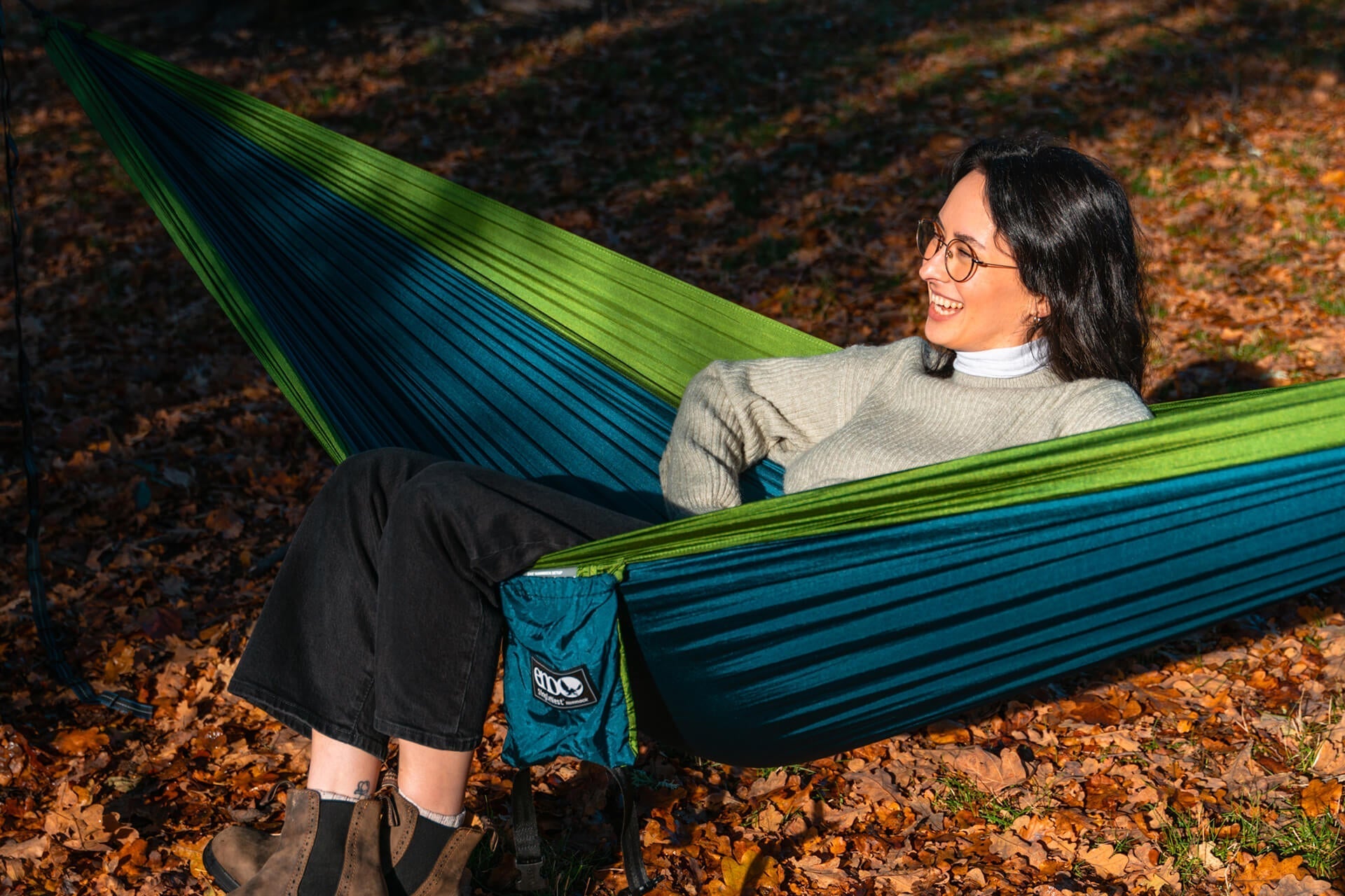 SingleNest® Hammock - Lightweight Portable Camping Hammock for Outdoor Adventures, Backpacking, Travel & Relaxation in Parks, Beaches or Backyard