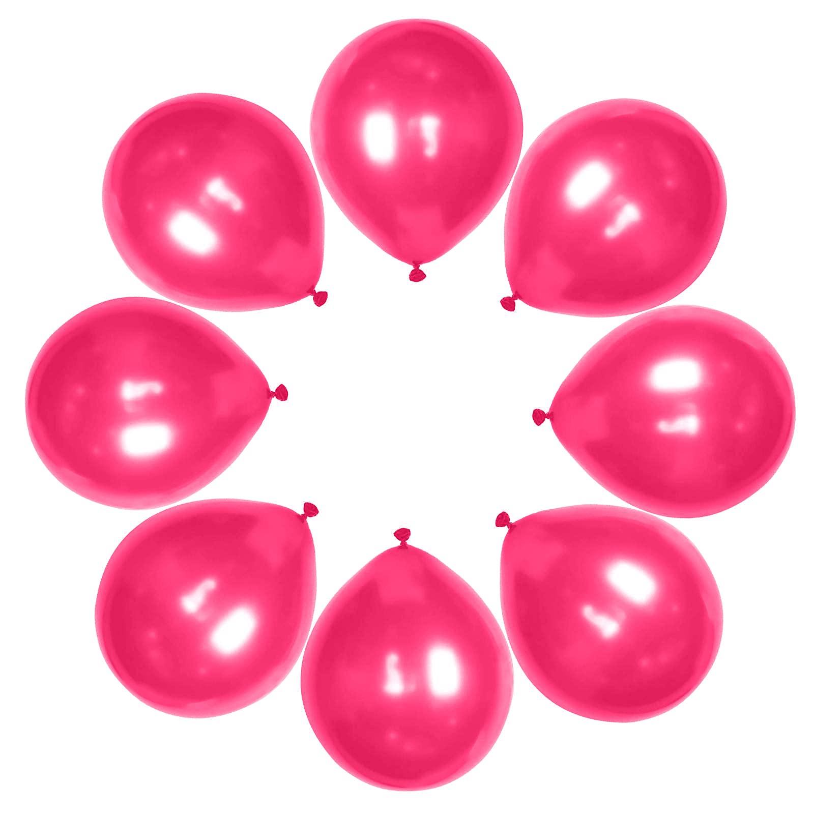 50 Pack 12 Inch Hot Pink Balloons - Thick 3.2g/pc Round Helium Pearl Magenta Balloons for Birthday Party, Baby Shower, Engagement & Wedding Decorations - Perfect for Indoor/Outdoor Celebrations, Photo Backdrops & Event Styling