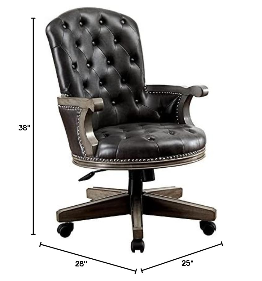 Bellamy Contemporary Adjustable Wood Gaming Chair in Gray - Ergonomic Office & Home Gaming Furniture for Comfort & Support