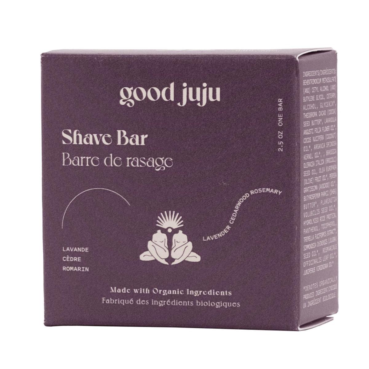 Good Juju Moisturizing Shave Bar for Women & Men - Natural Vegan Shaving Soap with Shea Butter & Essential Oils - Perfect for Sensitive Skin & Eco-Friendly Shaving Routine