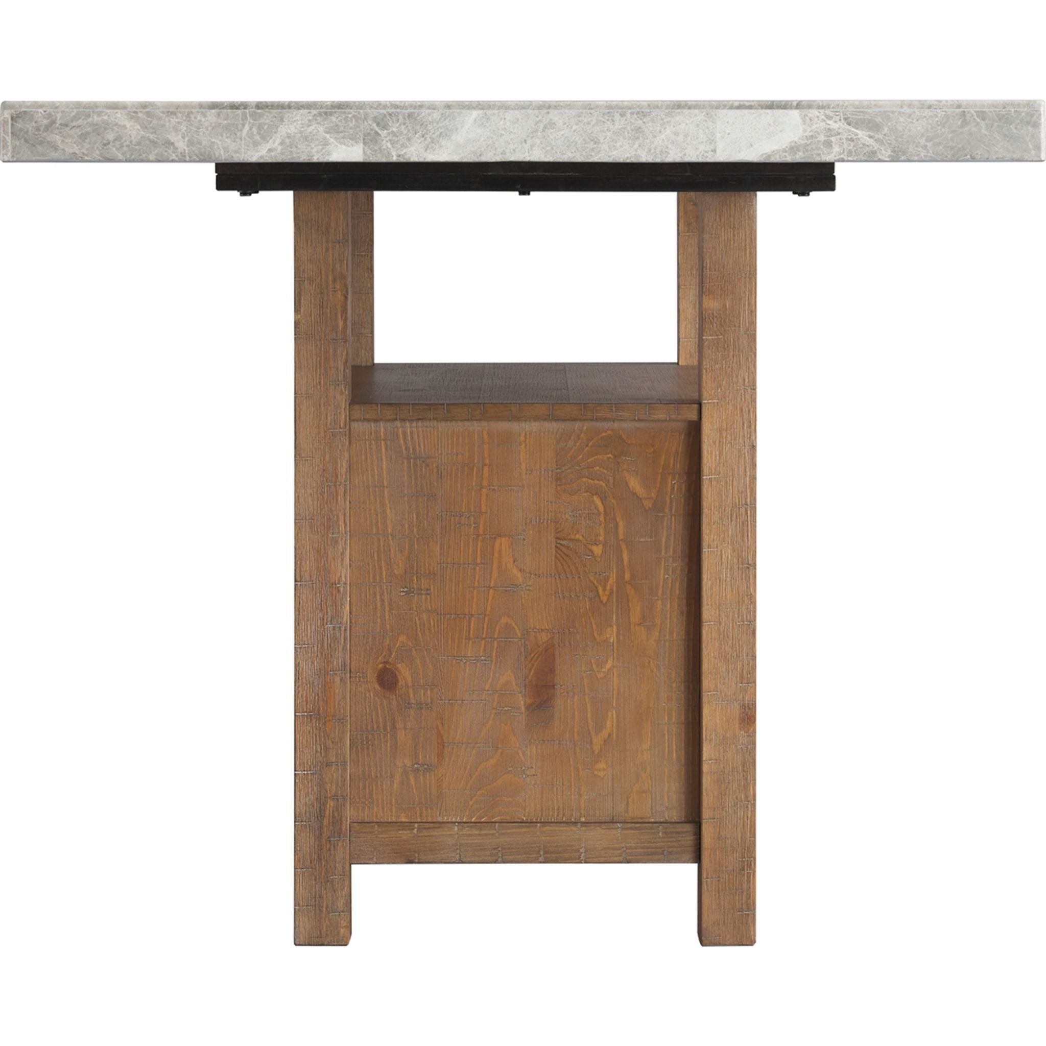 Aleeda Brown Dining Table (D747D2) - Modern Wooden Kitchen Table for Small Spaces, Breakfast Nook & Family Gatherings