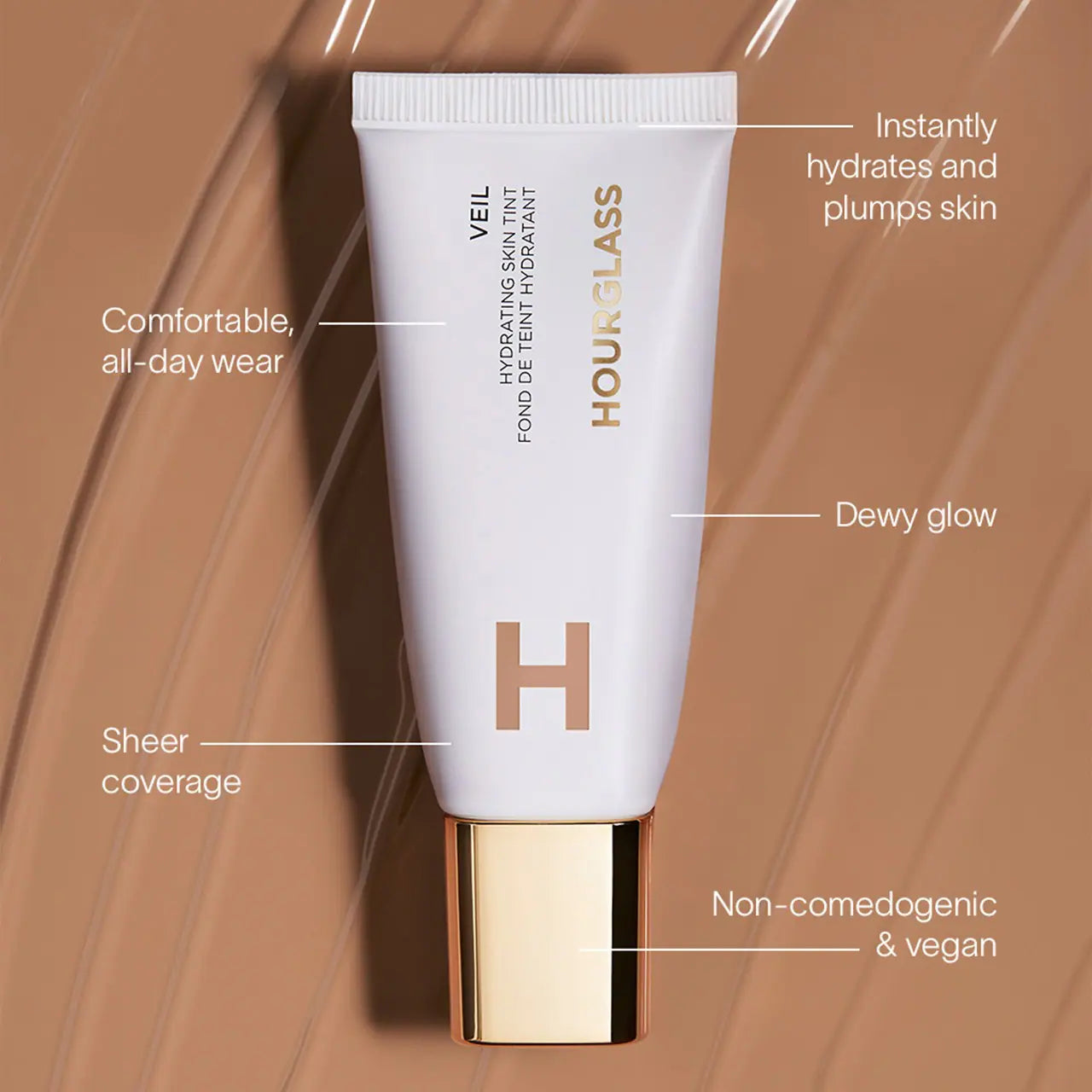 Hourglass Veil™ Hydrating Skin Tint Foundation - Shade 13 NIB - Lightweight Hydrating Makeup for Flawless Everyday Coverage | Perfect for Dry Skin & Natural Makeup Looks