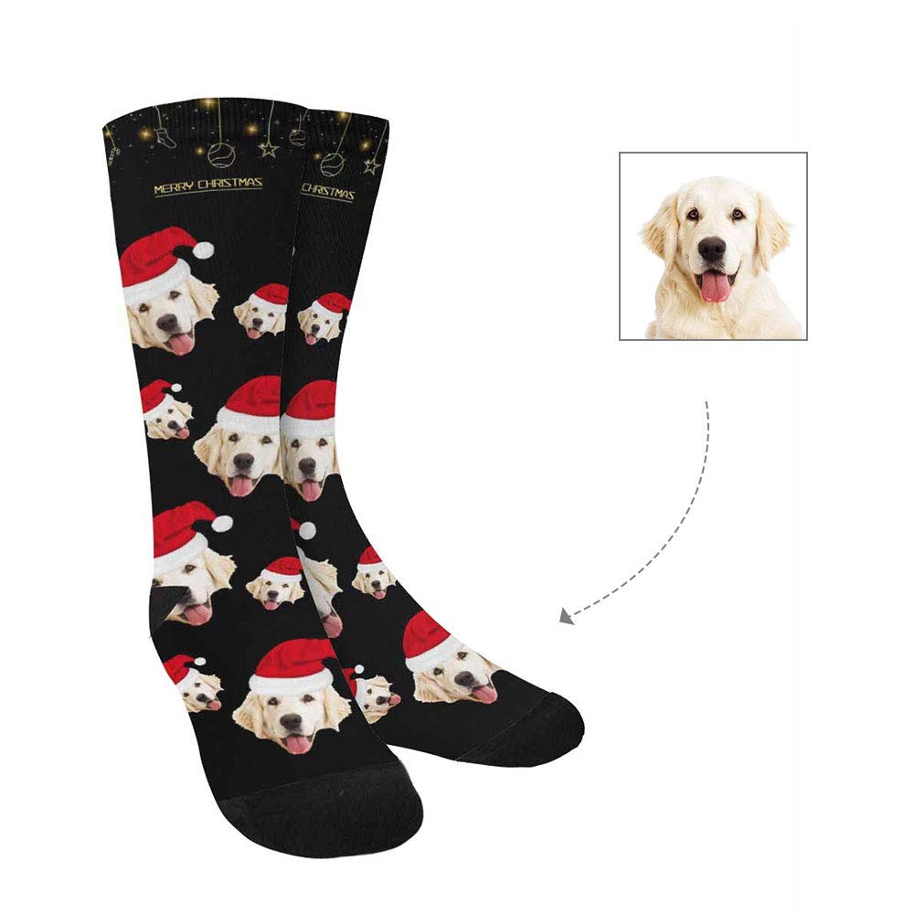 Custom Pet Dog Face Socks - Personalized Crew Socks with Your Dog's Picture for Men & Women - Perfect Gift for Pet Lovers & Unique Fashion Statement