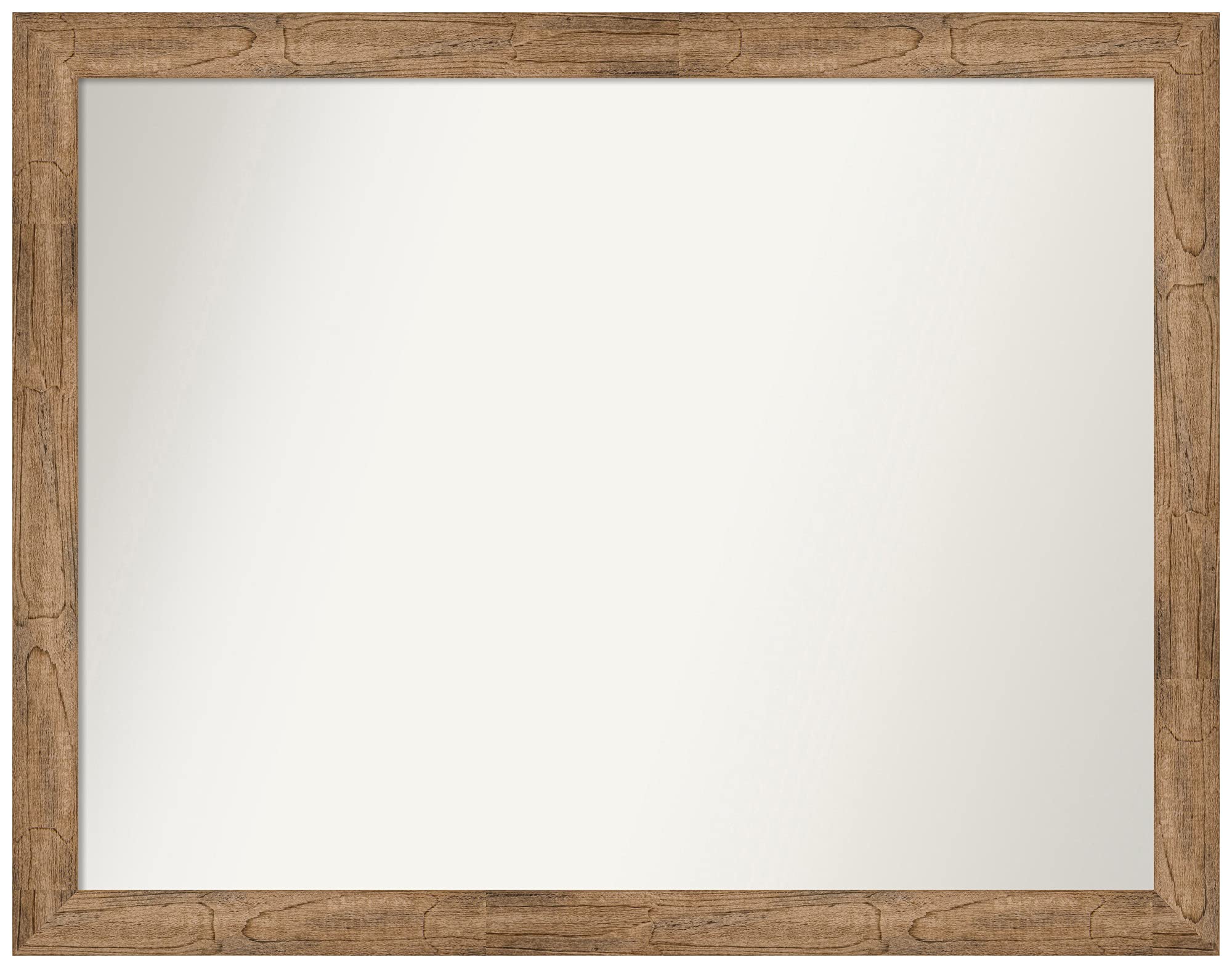 Amanti Art Custom Wall Mirror - 28.5x36.5 Inch Owl Brown Narrow Frame, Non-Beveled Bathroom Mirror (Various Sizes Available) - Perfect for Bathroom, Bedroom & Entryway Decor
