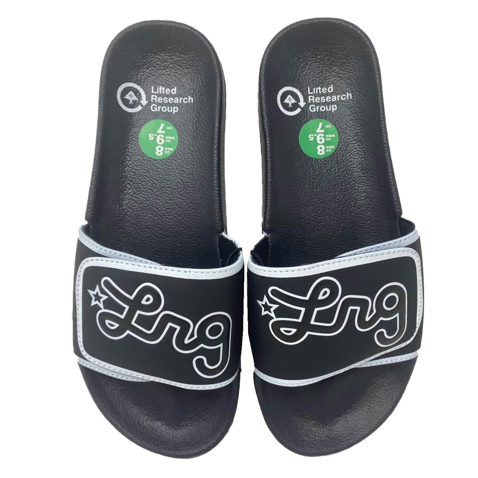 LRG Men's Logo Slides Sandals - Comfortable Slide-On Sandals for Men | Perfect for Beach, Pool, Gym & Casual Wear