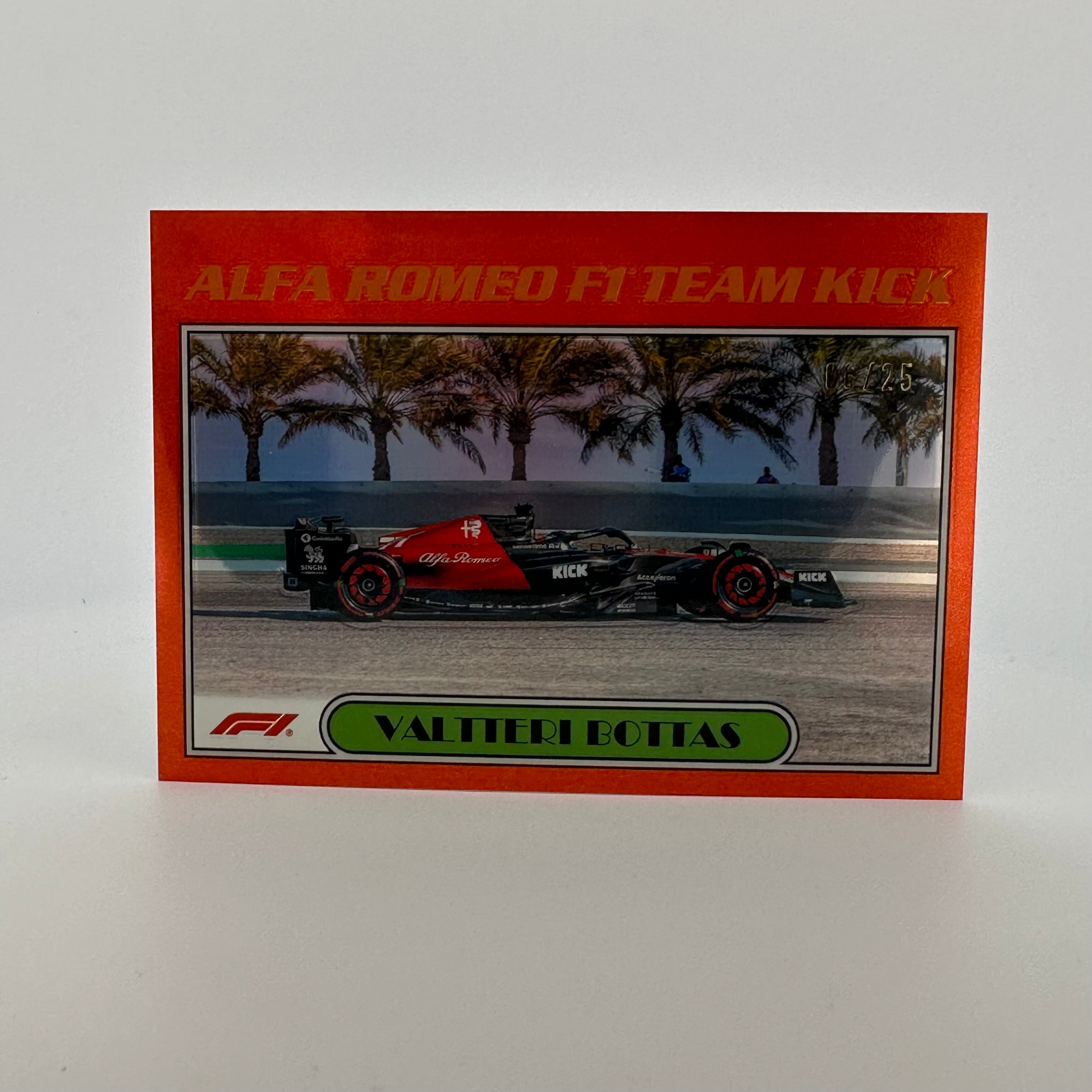 Valtteri Bottas Alfa Romeo F1 Team 2023 Chrome Diecast Model Car - 1:43 Scale Collectible - Perfect for F1 Fans, Racing Enthusiasts & Display Collections