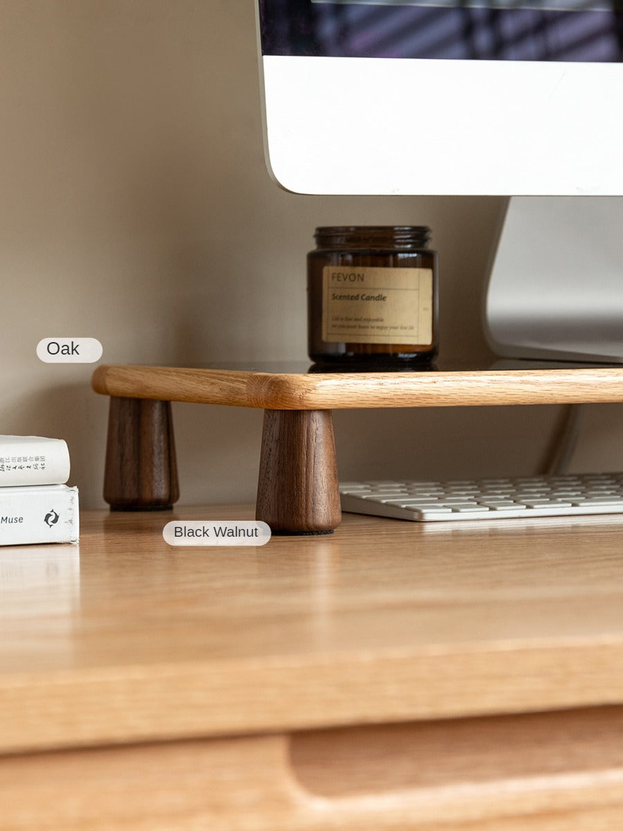 Premium Oak Solid Wood Office Table Bracket - Heavy Duty Desk Support for Home Office, Study Room & Workspace