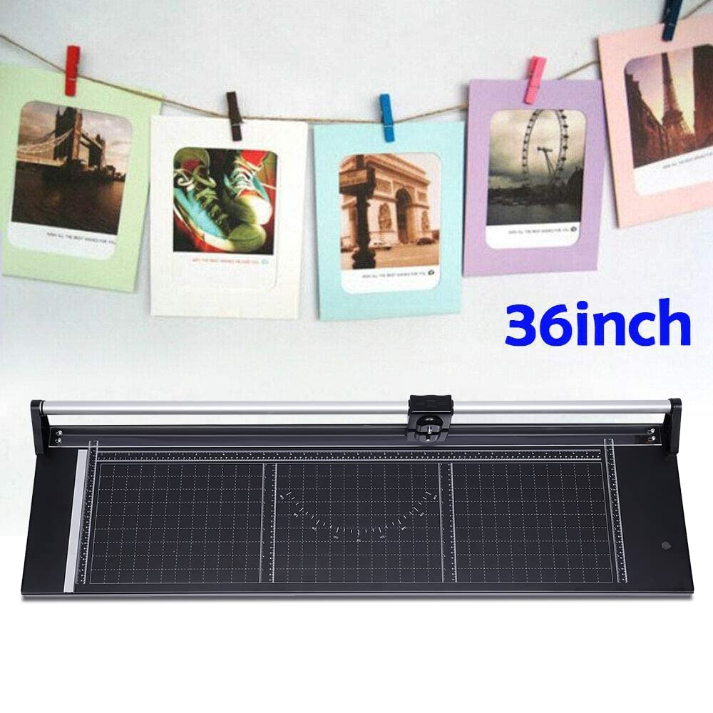 YIYIBYUS 36 Inch Rotary Paper Trimmer - Manual Sliding Poster Cutter for Craft Paper, Photos & Film - Perfect for Scrapbooking, Office Use & DIY Projects