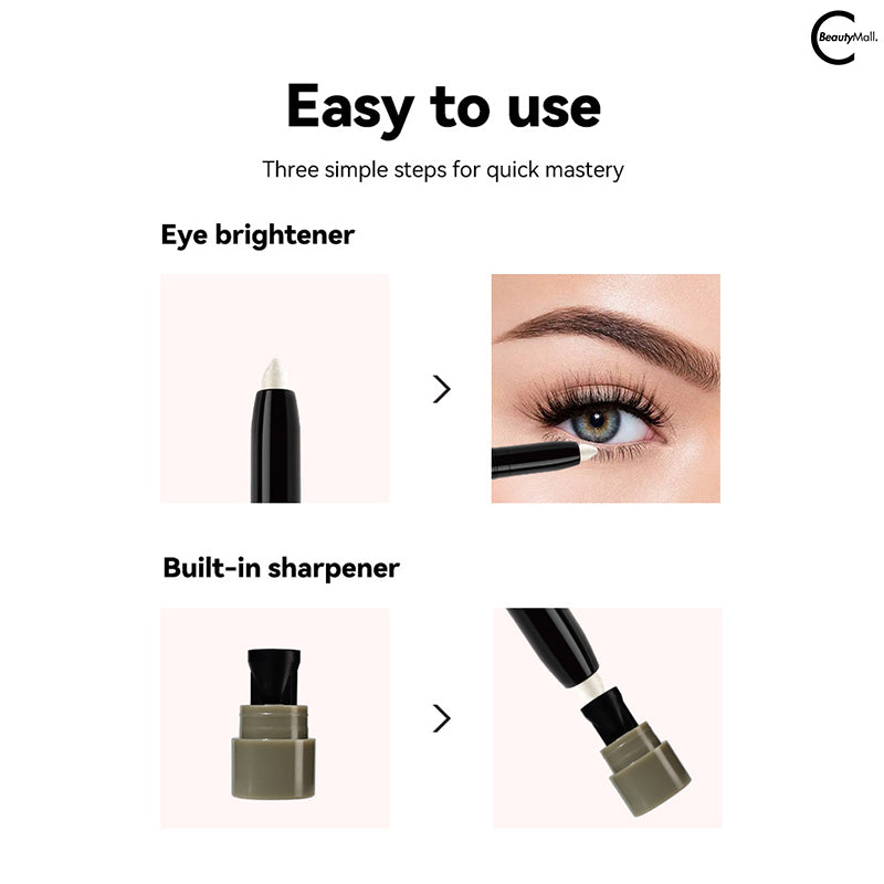 MLSMILE 8 Color Shimmer Eyeshadow Sticks - Long Lasting Waterproof Eye Makeup for Women, Easy to Apply Cream Eyeshadow for Day & Night Looks - Perfect for Parties, Weddings and Everyday Wear