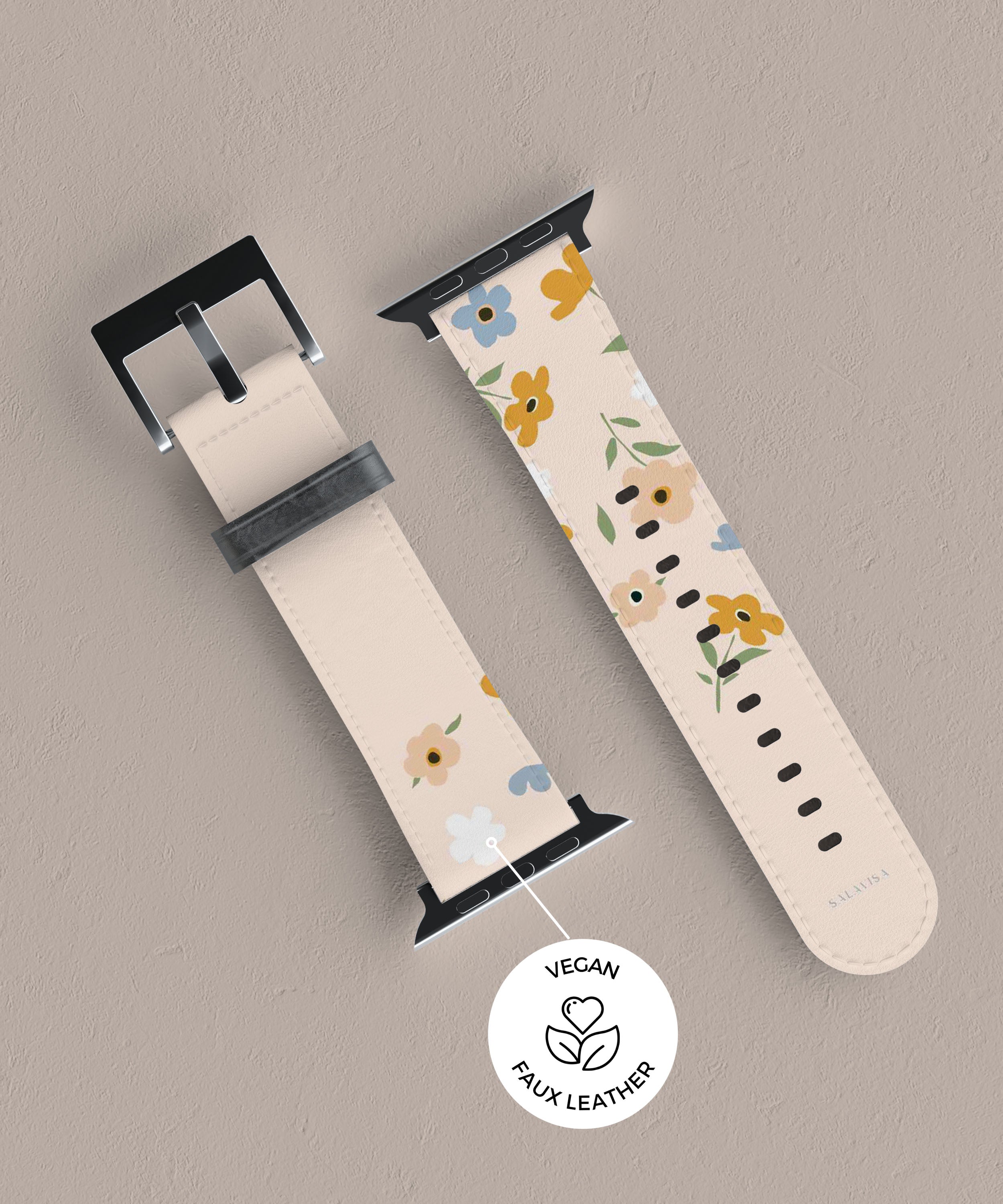 Pink Floral Apple Watch Band for Women - Soft Silicone Strap with Adjustable Closure - Perfect for Workouts, Running, and Everyday Fashion Accessory