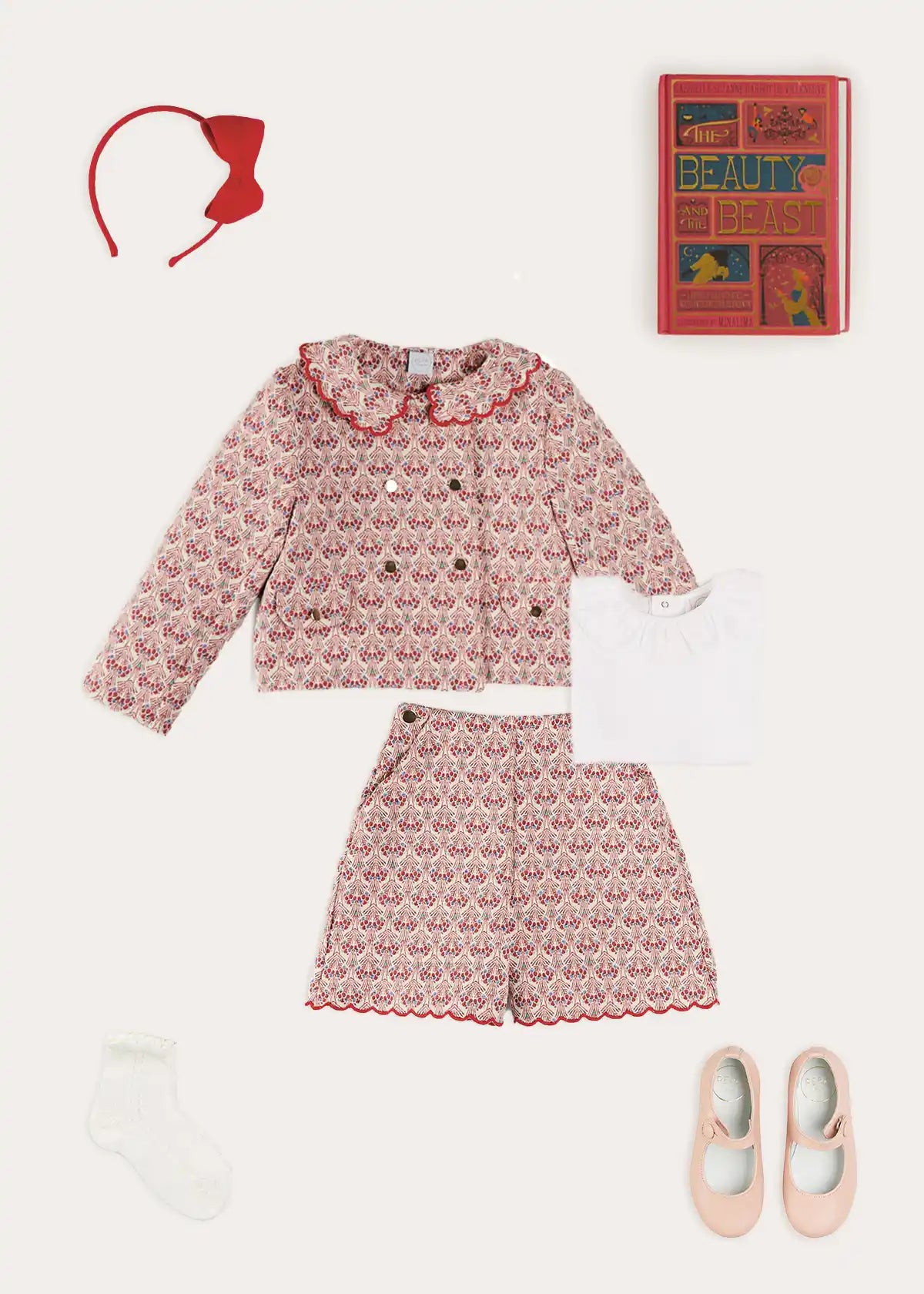 Iris Jacquard Dress for Girls - Floral Embroidery Elegant Party Gown | Perfect for Birthday, Wedding & Special Occasions
