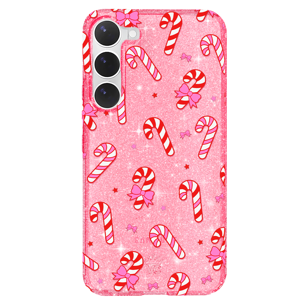 Pink Peppermint Princess Samsung Phone Case - Cute Protective Cover for Samsung Galaxy [Model] - Perfect Gift for Girls & Teens - School, Work, Everyday Use