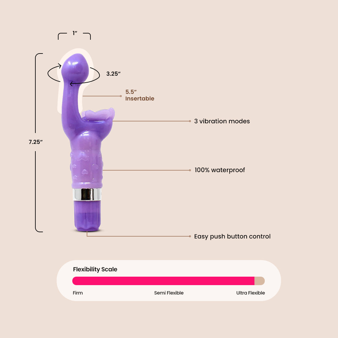 Butterfly Kiss® 9-Function Platinum Edition Vibrator - 9 Vibration, Pulsation & Escalation Modes for Women's Pleasure | Perfect for Solo Play & Couples Intimacy