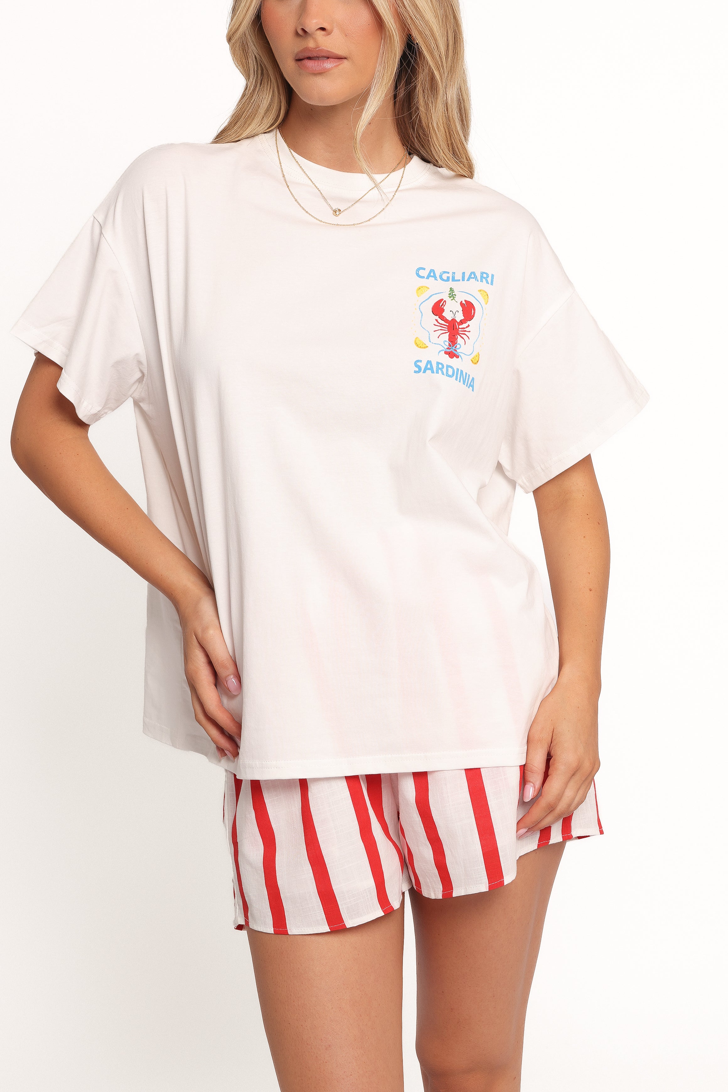 Cagliari Short Set for Men - Comfortable Summer Outfit with Sardinia Print | Perfect for Beach Vacation, Casual Wear & Travel