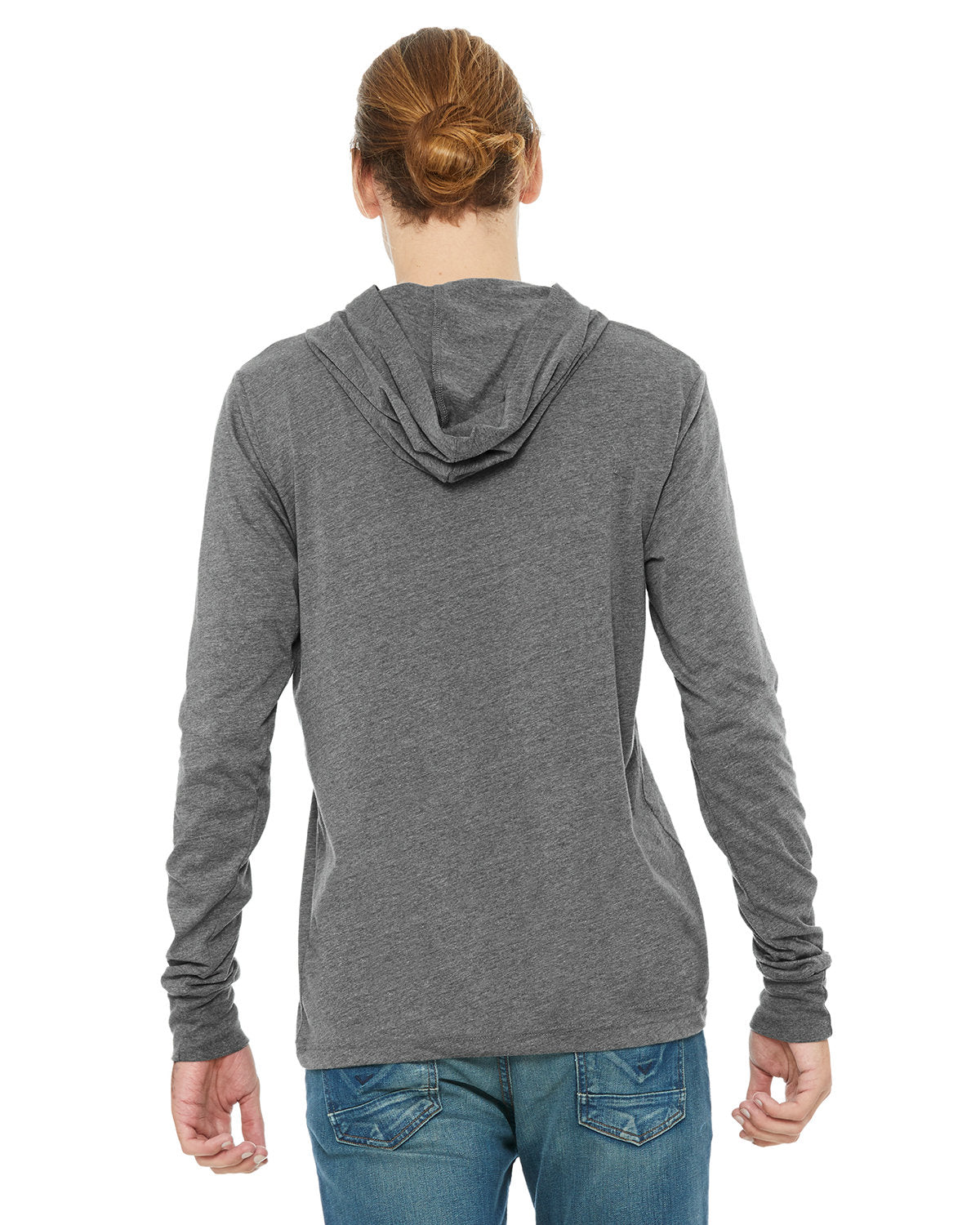 Bella + Canvas 3512 Unisex Jersey Long Sleeve Hoodie - Soft Cotton Pullover Sweatshirt for Men & Women | Perfect for Casual Wear, Gym, and Outdoor Activities