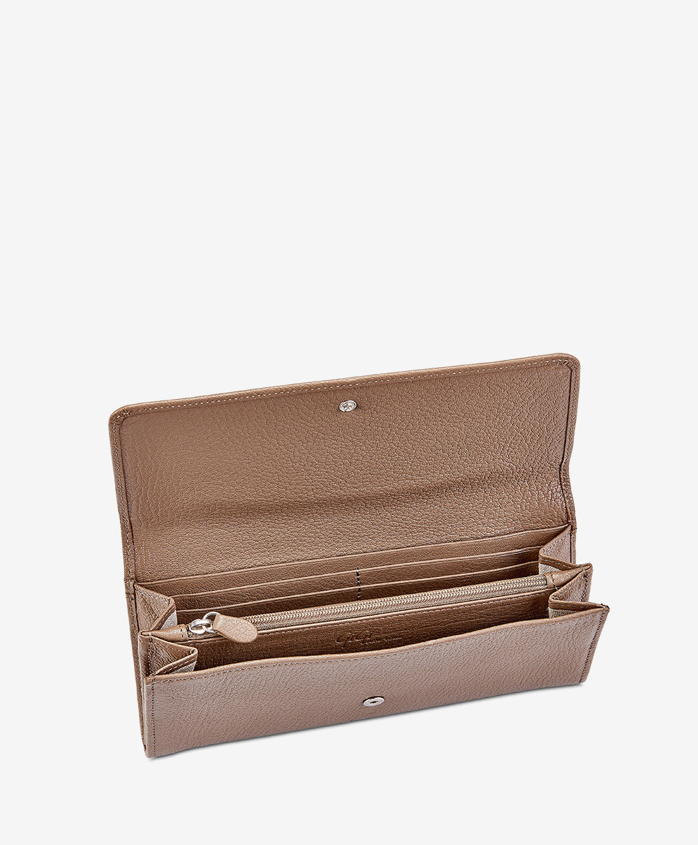 Premium Large Fold Over Wallet for Women & Men - RFID Blocking Leather Bifold Wallet with Multiple Card Slots - Perfect for Travel, Business & Everyday Use