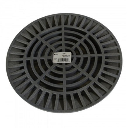 NDS 1060 10 Round Grate Grey - Heavy Duty Drain Cover for Landscaping, Gardens, and Outdoor Use