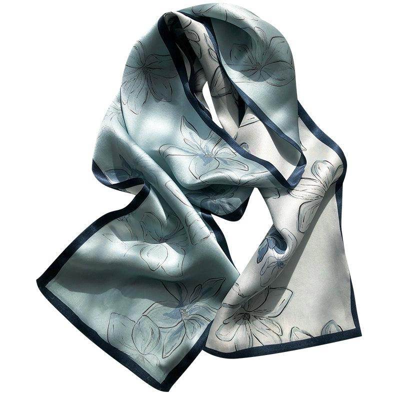Luxury Mulberry Silk Scarf - Double Sided 100% Pure Silk Shawl Wrap for Women - Elegant Fashion Accessory for Parties, Weddings & Office Wear