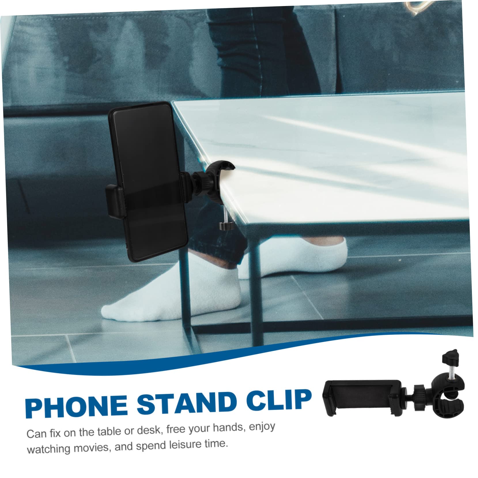 2-Pack Adjustable Swivel Phone Tripod Stand - Universal Smartphone Holder Clip for iPhone, Samsung & More - Perfect for Vlogging, Live Streaming & Video Calls