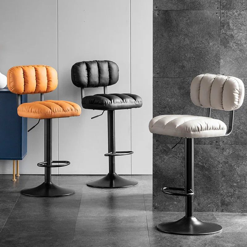 AA Design Modern Dining High Counter Bar Stool - Adjustable Height Kitchen Island Stool for Breakfast Nook, Bar, Restaurant & Home Decor