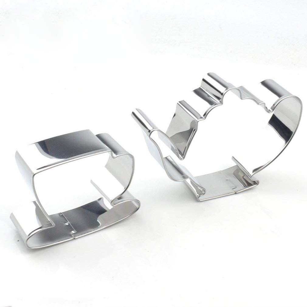 Premium Stainless Steel Tea Pot & Cup Cookie Cutter Set - 3D Baking Tools for Tea Party, Christmas Cookies, DIY Desserts & Holiday Decorations