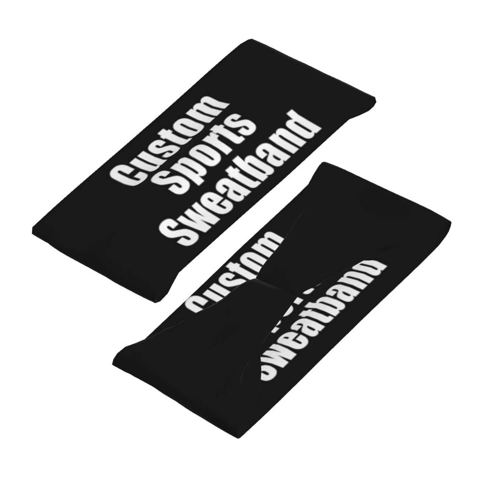 Custom Personalized Sport Headbands for Men & Women - Moisture Wicking Sweatband with Photo Printing - Stretchy Hairbands for Gym, Running, Yoga, Cycling, Basketball & Football - Perfect for Workouts, Sports & Outdoor Activities