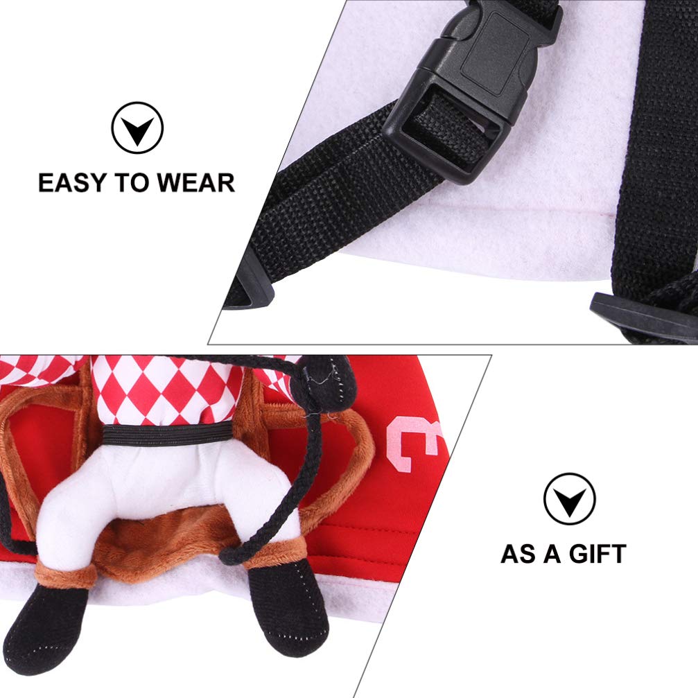 POPETPOP Cotton Dog Hoodie - Red Christmas Pet Sweatshirt with Hood, Cozy PP Cotton Dog Clothes for Small & Medium Dogs | Perfect for Winter Walks, Holiday Photos & Indoor Comfort
