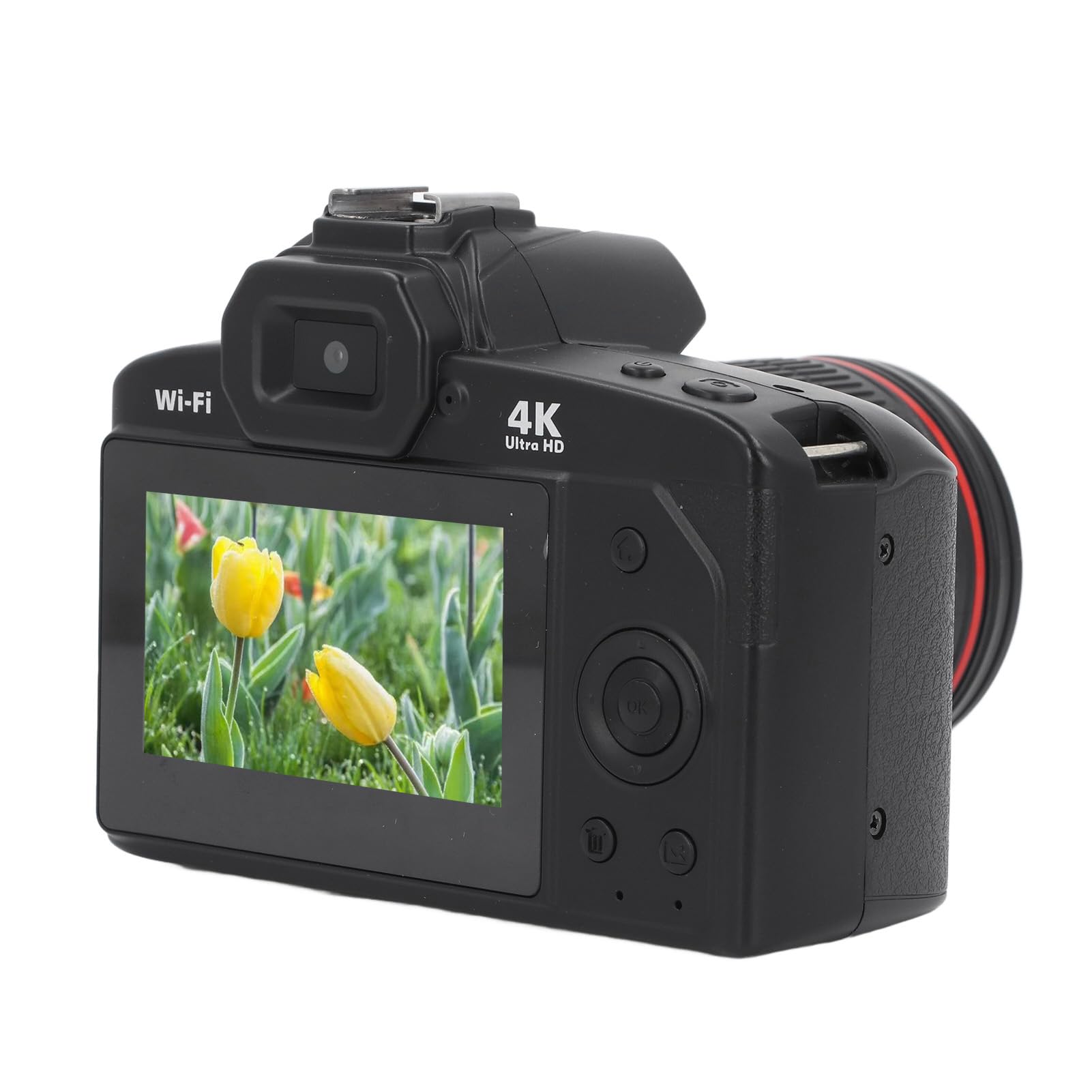 4K Digital Camera 64MP with 16x Zoom & Night Vision - Dual Lens Camcorder for Beginners, Includes 32GB Memory Card - Perfect for Travel Photography, Vlogging & Low Light Shooting