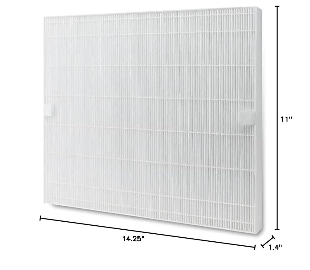 Nispira Air108 True HEPA with Activated Carbon Filter Replacement (2-Pack) - Compatible with Oreck AirInstinct Models 75,100,108,109,150,200 - Eliminates Smoke, Pet Odors & Allergens - Perfect for Home, Office and Nursery Air Purification