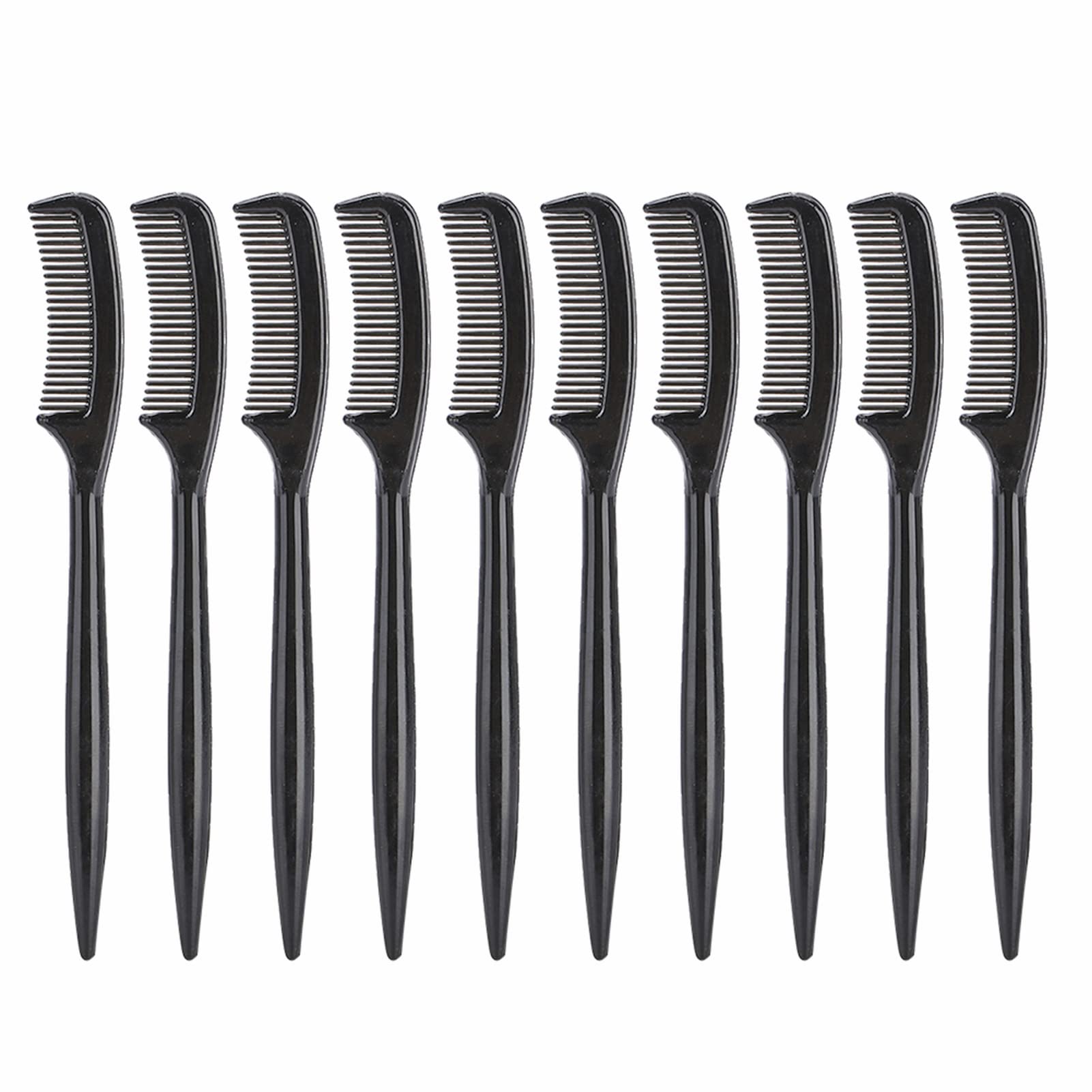 10-Piece Plastic Eyelash Comb Set - Portable Eyelash Separator Tool for Extensions & Grafting | Perfect for Professional Makeup Artists & DIY Beauty Enthusiasts | Salon & Home Use