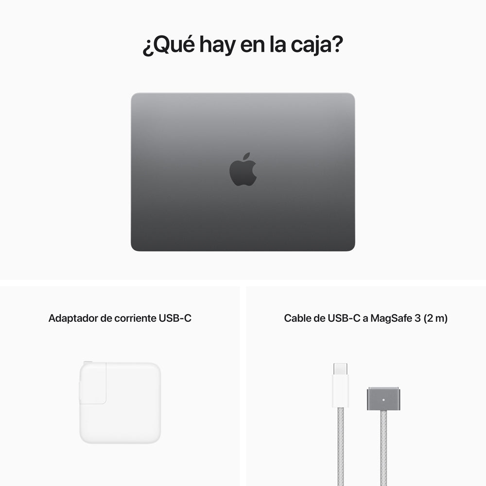Apple MacBook Air 13-inch Laptop with M2 Chip: 8-Core CPU, 8-Core GPU, 256GB SSD - Space Gray | Lightweight & Powerful for Work, Travel & Creative Projects