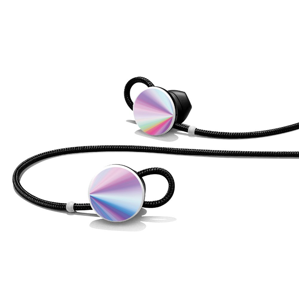 MightySkins Protective Vinyl Decal Wrap Cover for Google Pixel Buds - Rainbow Zoom Design | Durable, Customizable Skin | Easy to Apply & Remove | Made in USA | Perfect for Gym, Travel & Daily Use