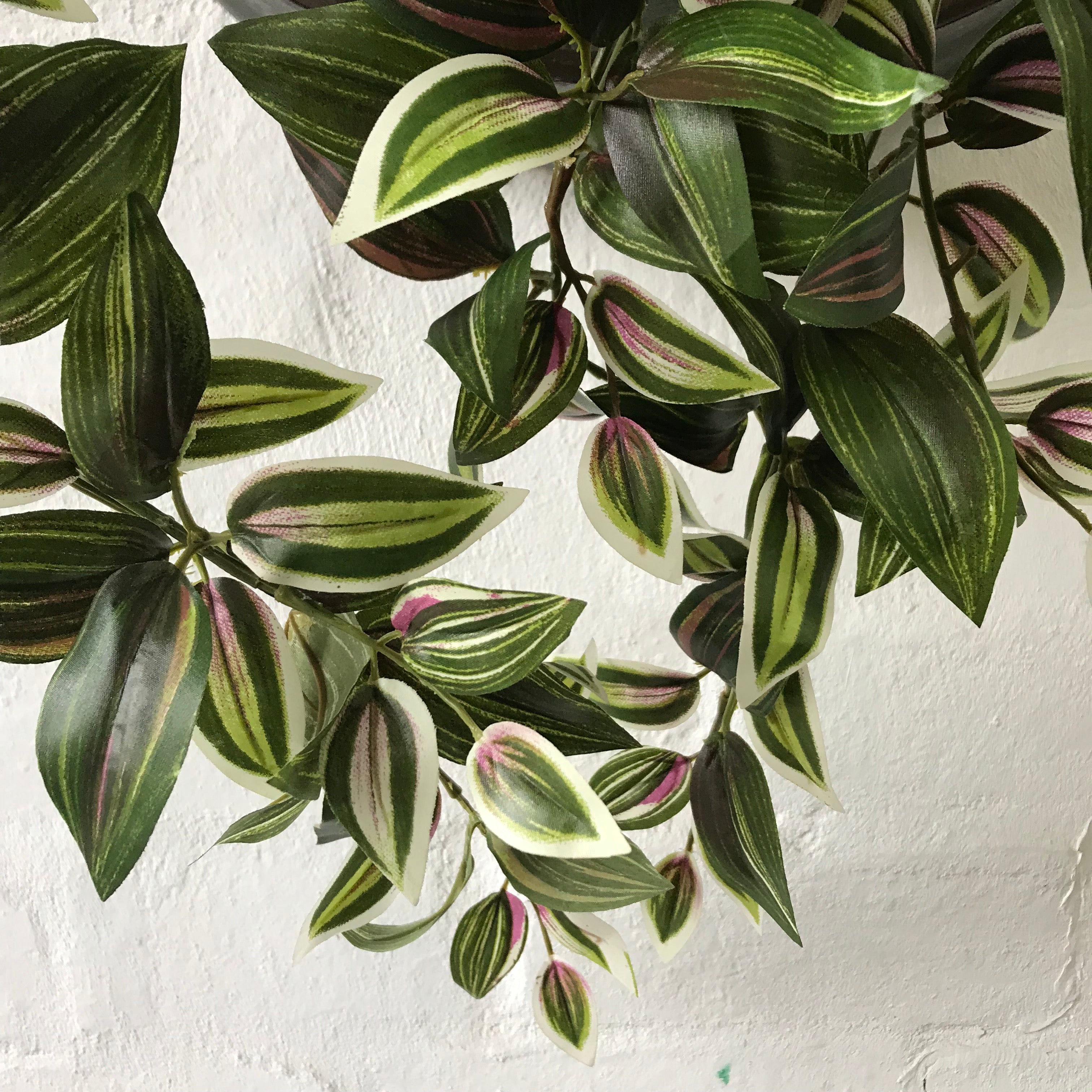 Artificial Wandering Dude Bush - Low Maintenance Indoor Hanging Plant for Home & Office Decor - Perfect for Living Rooms, Bedrooms, and Balconies