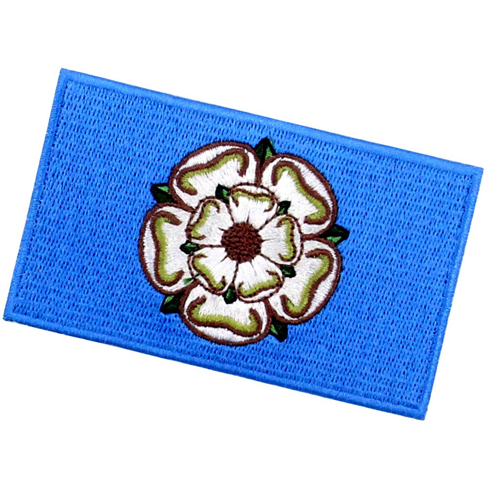 EmbTao Yorkshire Flag Embroidered Patch - Iron On or Sew On Morale Emblem for Jackets, Hats & Bags | Perfect for DIY, Cosplay & Military Uniforms