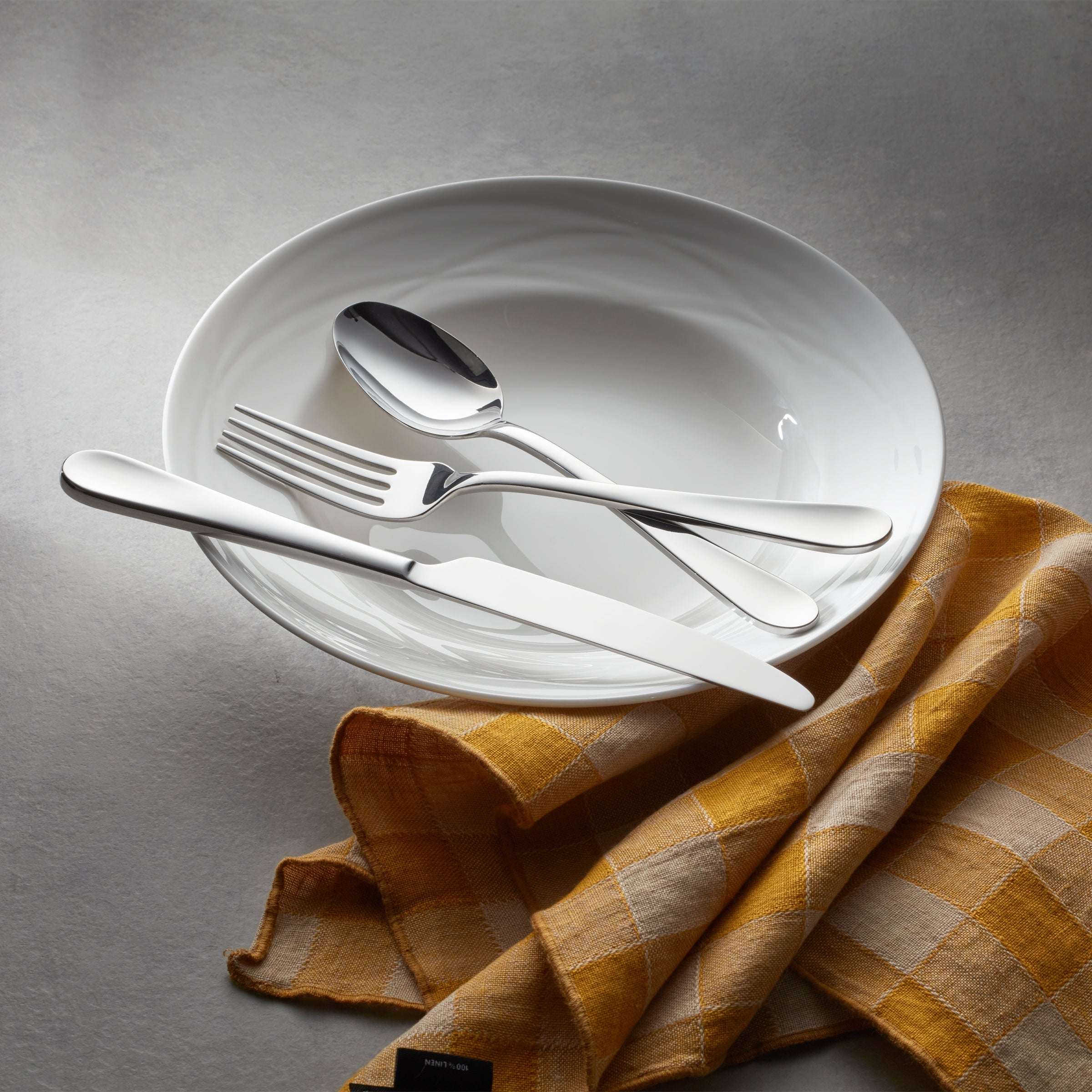 Grant 20-Piece Stainless Steel Flatware Set - Elegant Silverware for Everyday Dining, Dinner Parties & Gifts | Durable & Dishwasher Safe Cutlery Set
